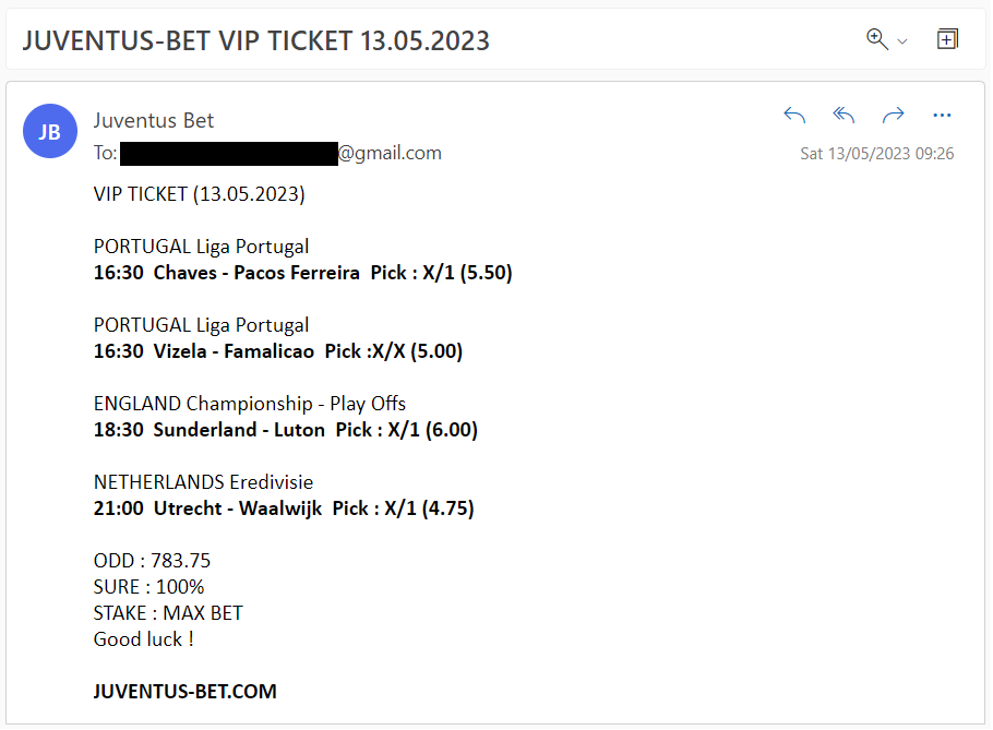 Vip Ticket Offer Fixed Matches