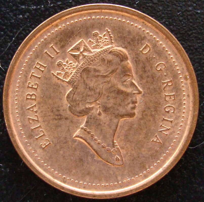 Los rostros de una reina: Isabel II del Reino Unido 10-CAN-1-Centavo-D-lar-1997-anv