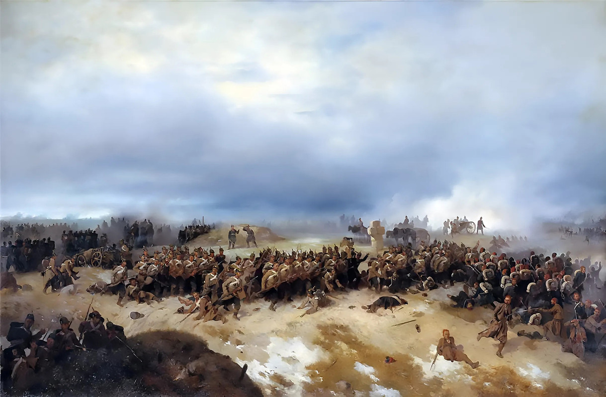 Crimea,Cetate,Maksutov Vasiliy (1826-1886) La batalla de Cetate 25 de diciembre 1852 1861 (2)