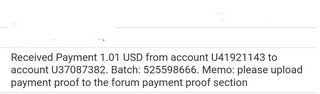 1st payment