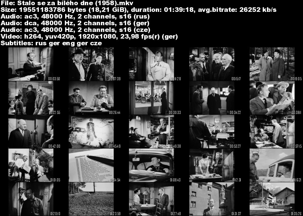 Stalo se za bílého dne / Es geschah am hellichten Tag (1958)