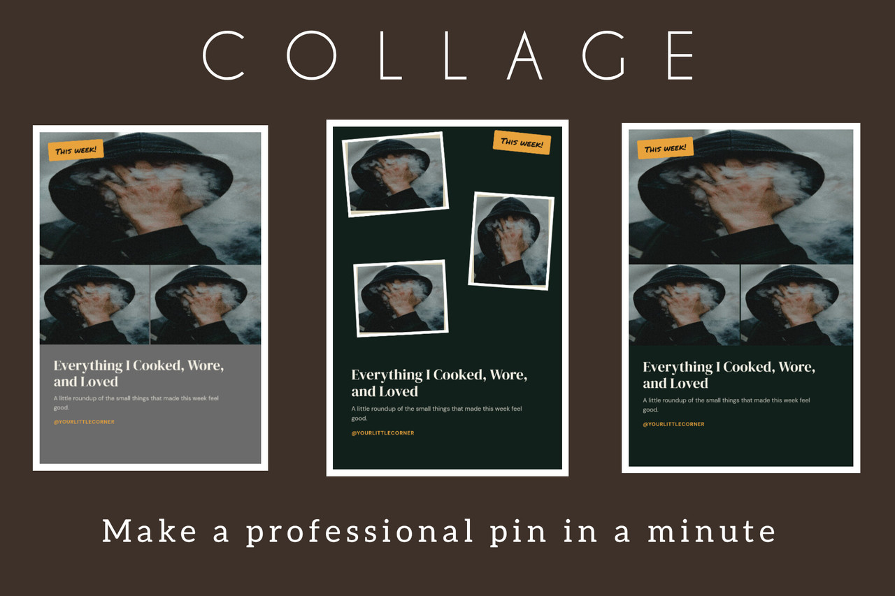 Free Collage Pinterest Template cover
