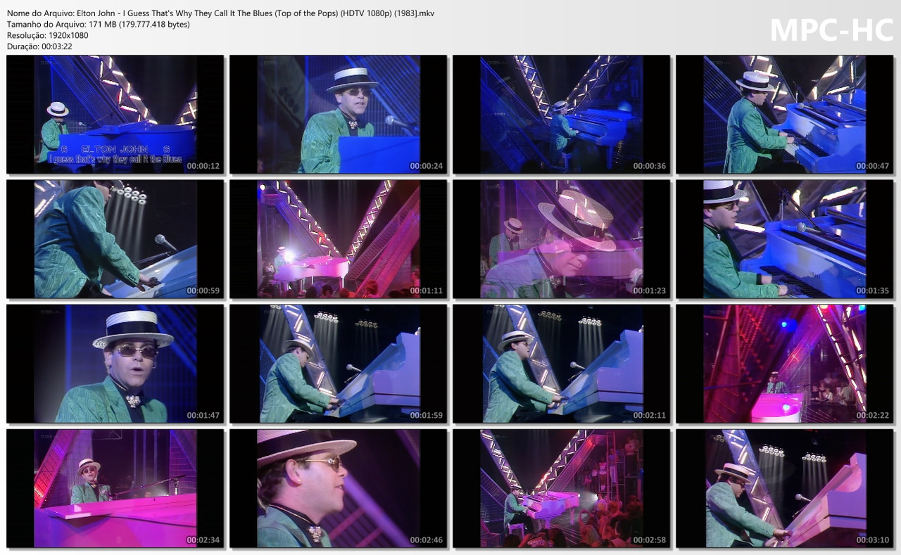 Elton John - I Guess That's Why They Call It The Blues (Top of the Pops) (HDTV 1080p) (23.06.1983]