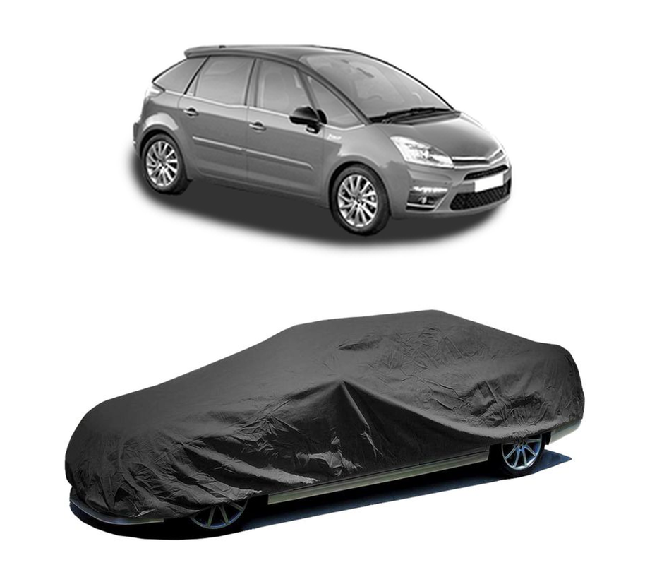 Husa tip prelata auto pentru CITROEN C4 PICASSO I MPV (UD_) 2006 - 2013,culoare negru, material textil impermeabil, rezistanta la intemperii praf UV, CARPASSION Husa Protectie