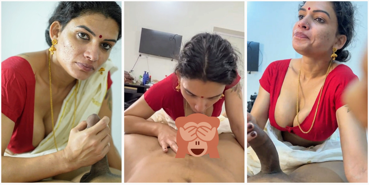 Indian Mallu model Reshmi Nair giving Blowjob Latest video