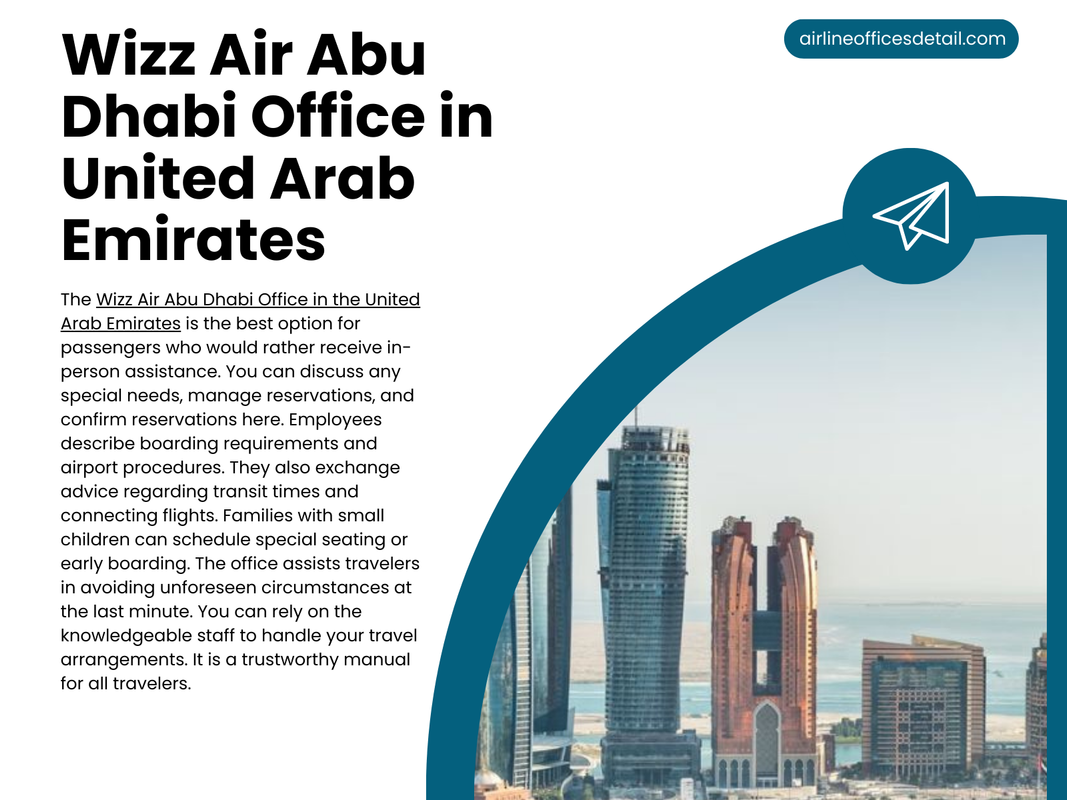 Wizz Air Abu Dhabi Office in United Arab Emirates
