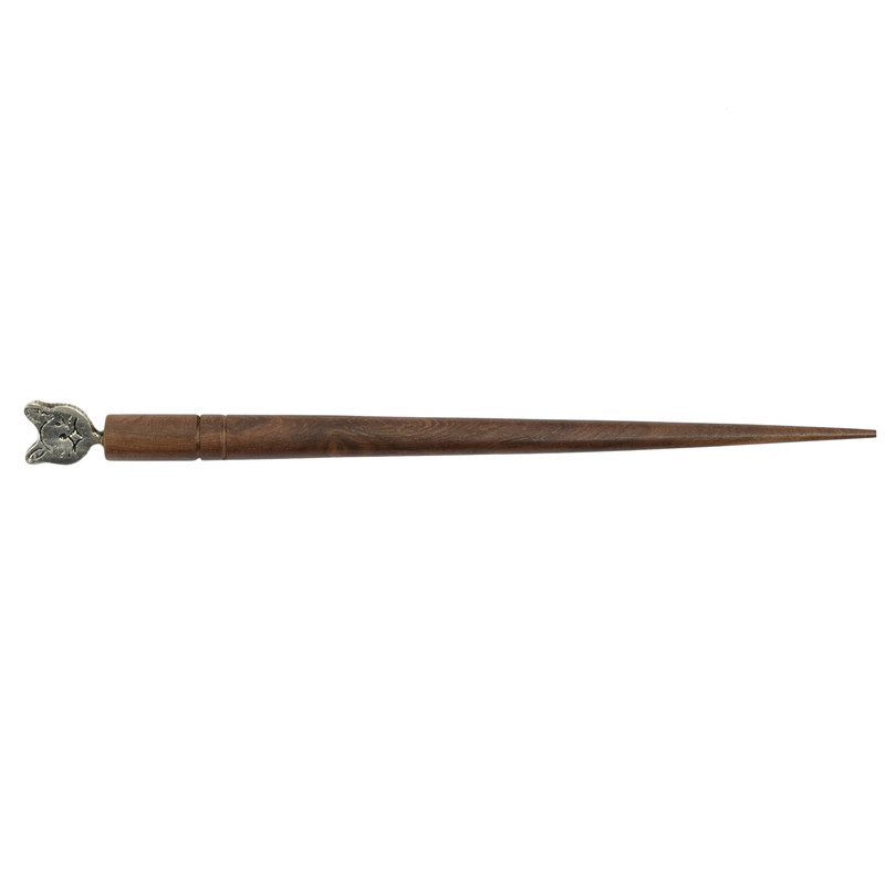Women Juda Hair Pin Wood & Metal Handmade Beautiful Design Traditional Stick Pin - Picture 39 of 40