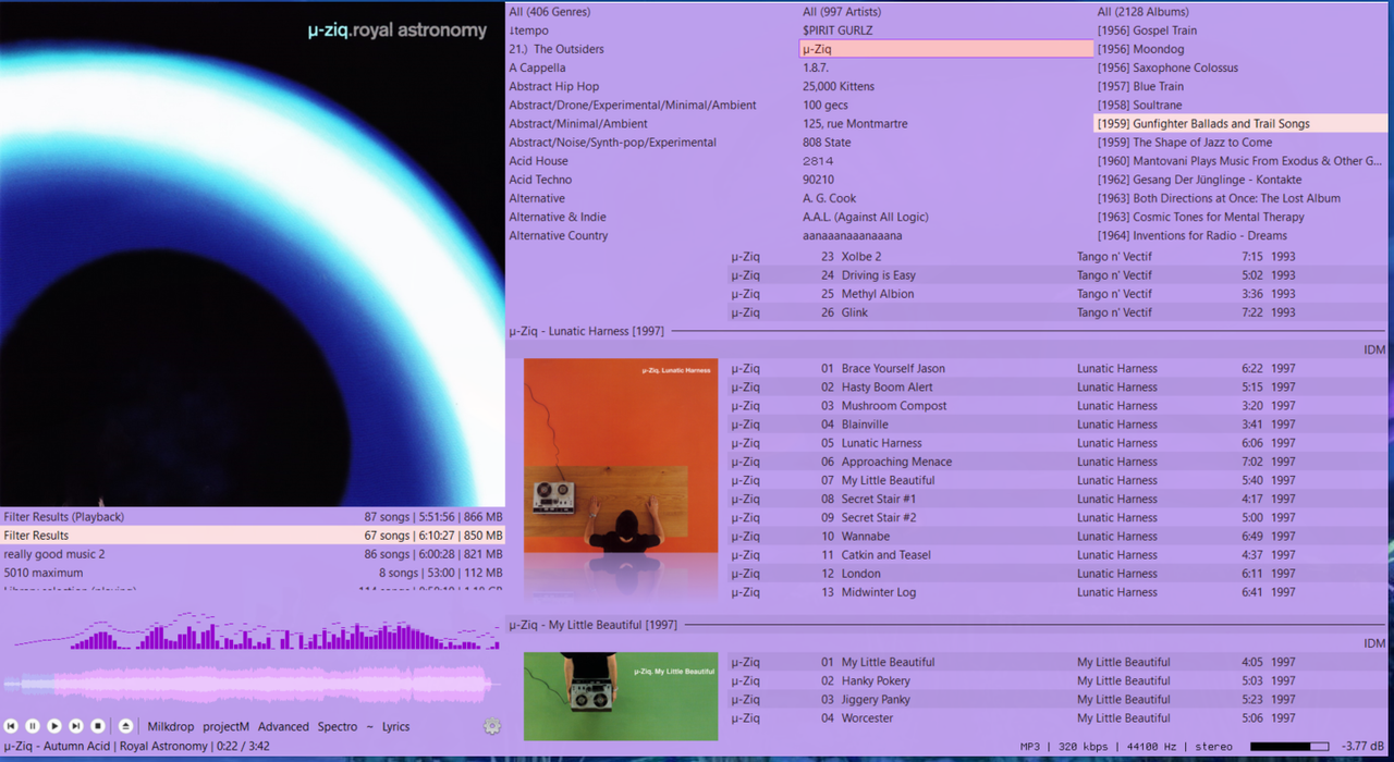 Filters no longer linked to each other? [Columns UI] r/foobar2000