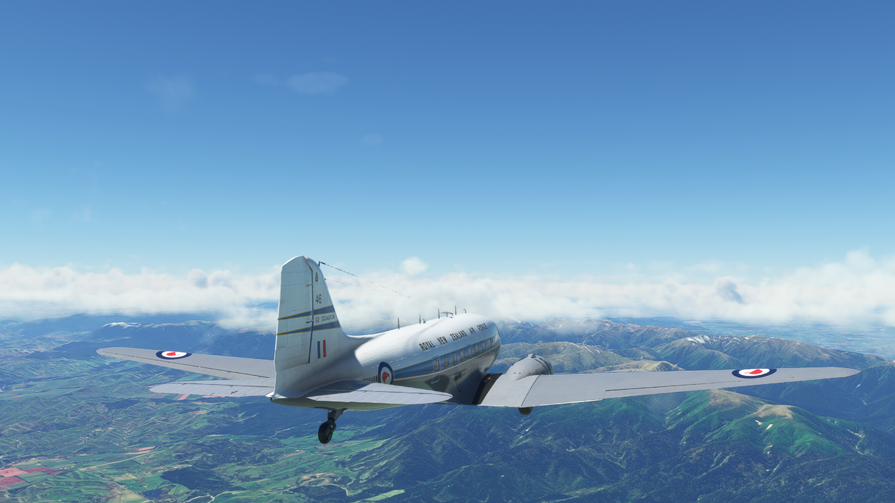 DC3 en route to Napier