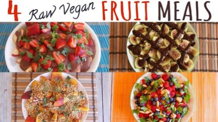 4 Fruit Meals | Raw Vegan, Gluten-Free & Sugar-Free | Challenge Yourself