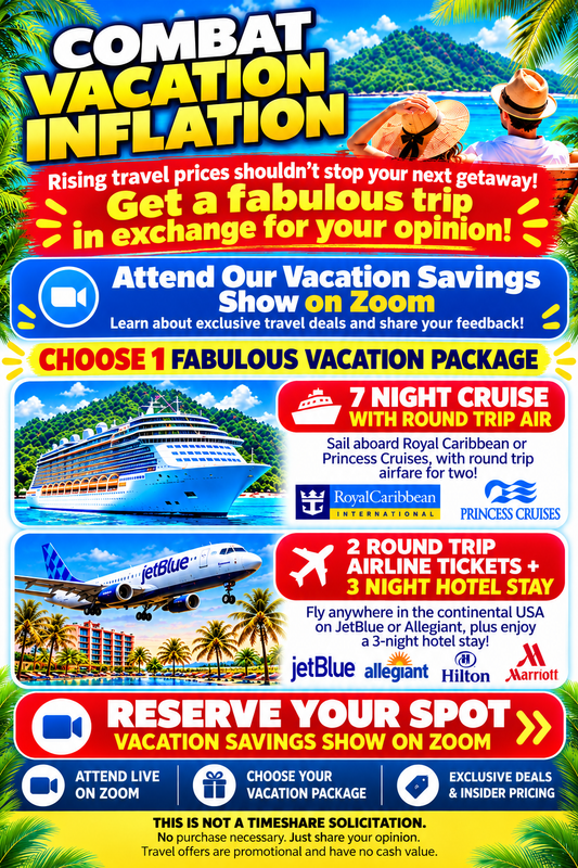 Try Our Trips Cruise and Airfare Vacation Offers