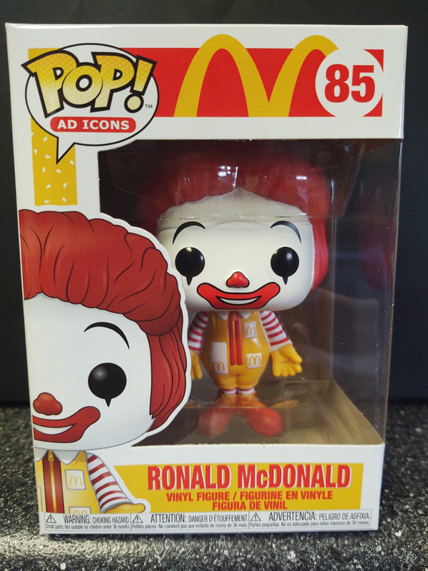 Pinbacks Bobbles Lunchboxes Collectibles Funko Pop Ad Icons Ronald Mcdonald 85 In Stock No Box