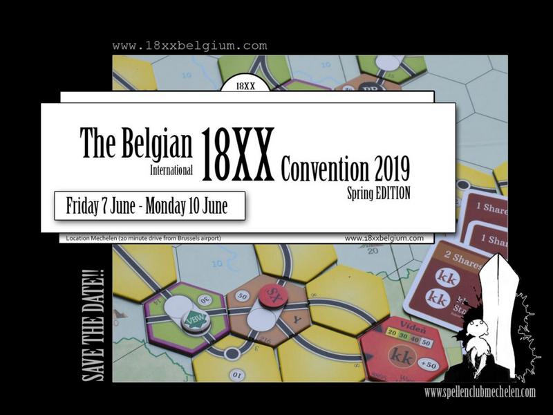 Affiche officielle 18xx Belgique 2019