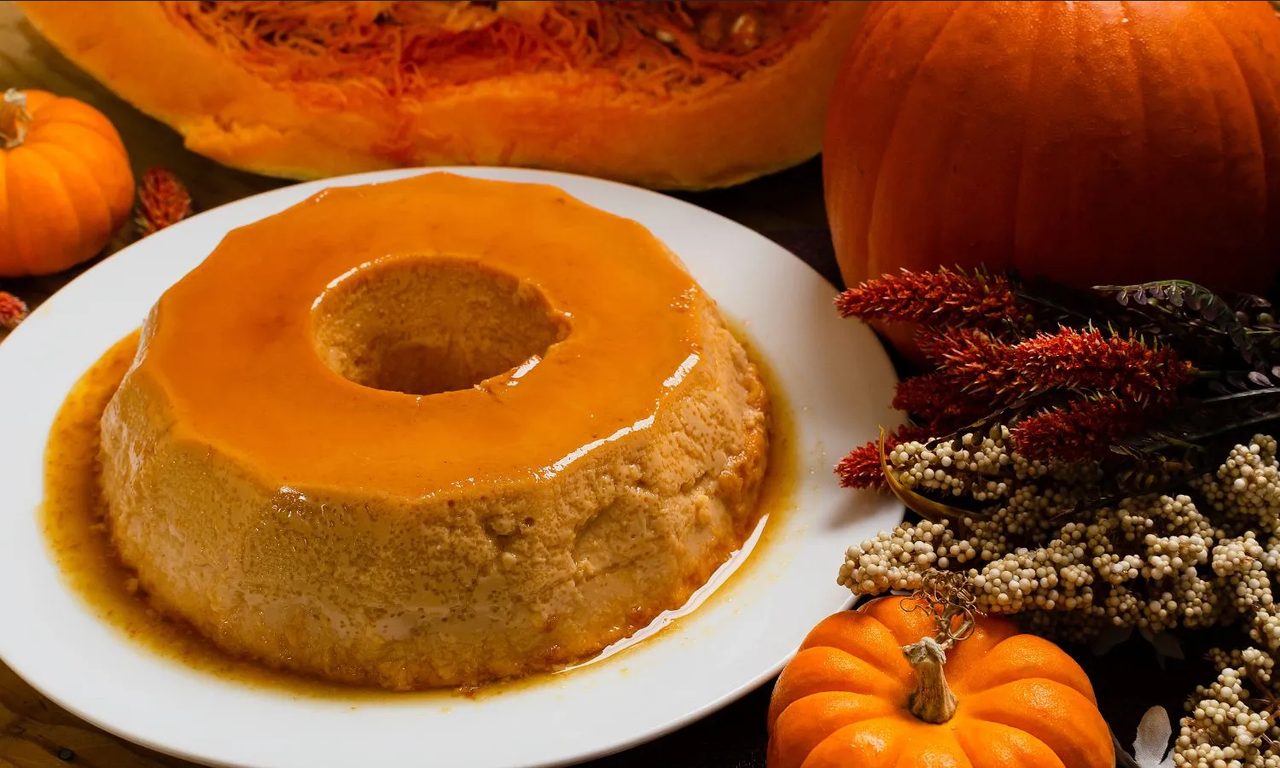 ¿Postre de otoño? Haz un delicioso flan de calabaza sin horno
