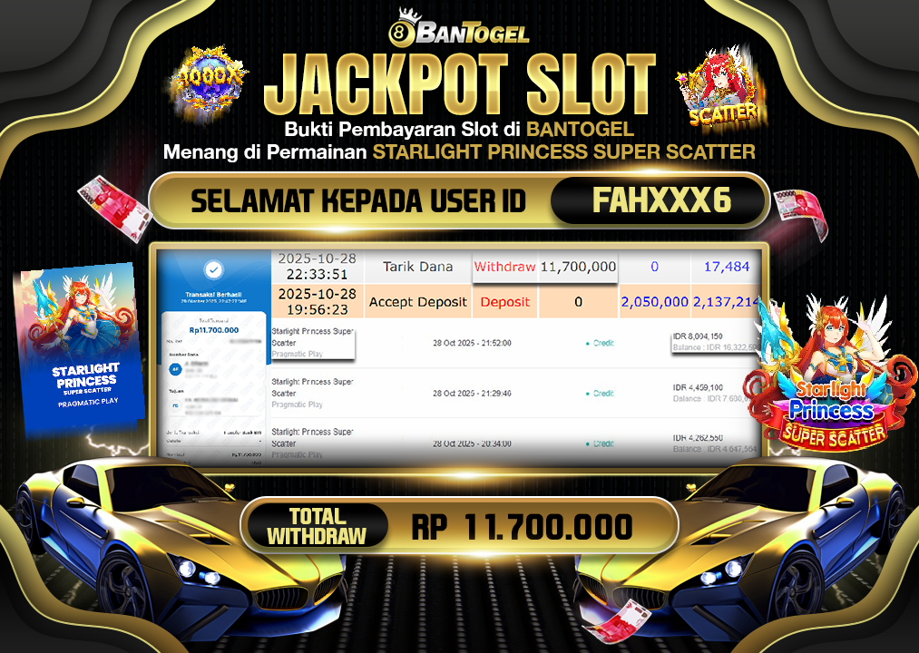 BUKTI JACKPOT LUNAS BANTOGEL