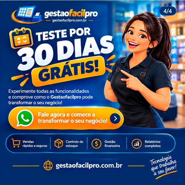 Gestão Fácil Pro - demonstração do sistema