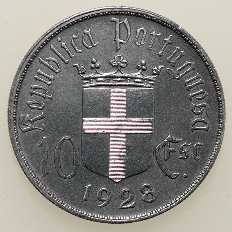 10 escudos Portugal 1928 (Batalla de Ourique). PAS6113