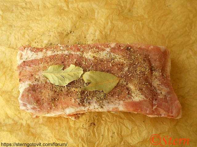 Свиные рёбра в фольге в аэрогриле