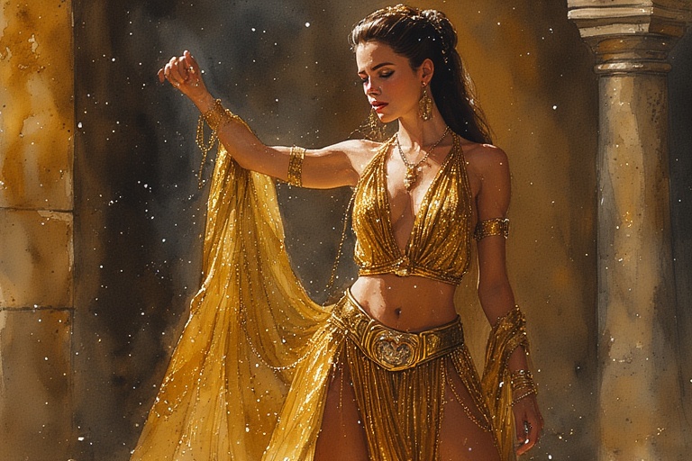 Princess-Leia-Dua-Lipa-in-Gold-(3)