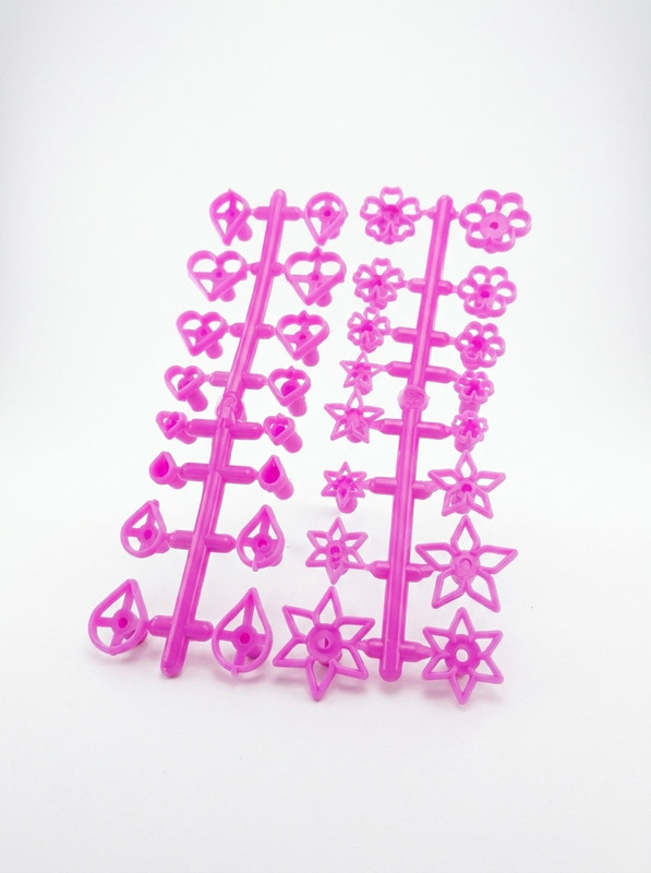 Miosotis sellos proformas flores estrellas porcelanicrón fondant