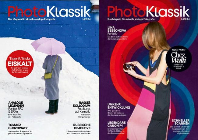 Cover: PhotoKlassik das Magazin für aktuelle analoge Fotografie No 01 + 02 2024