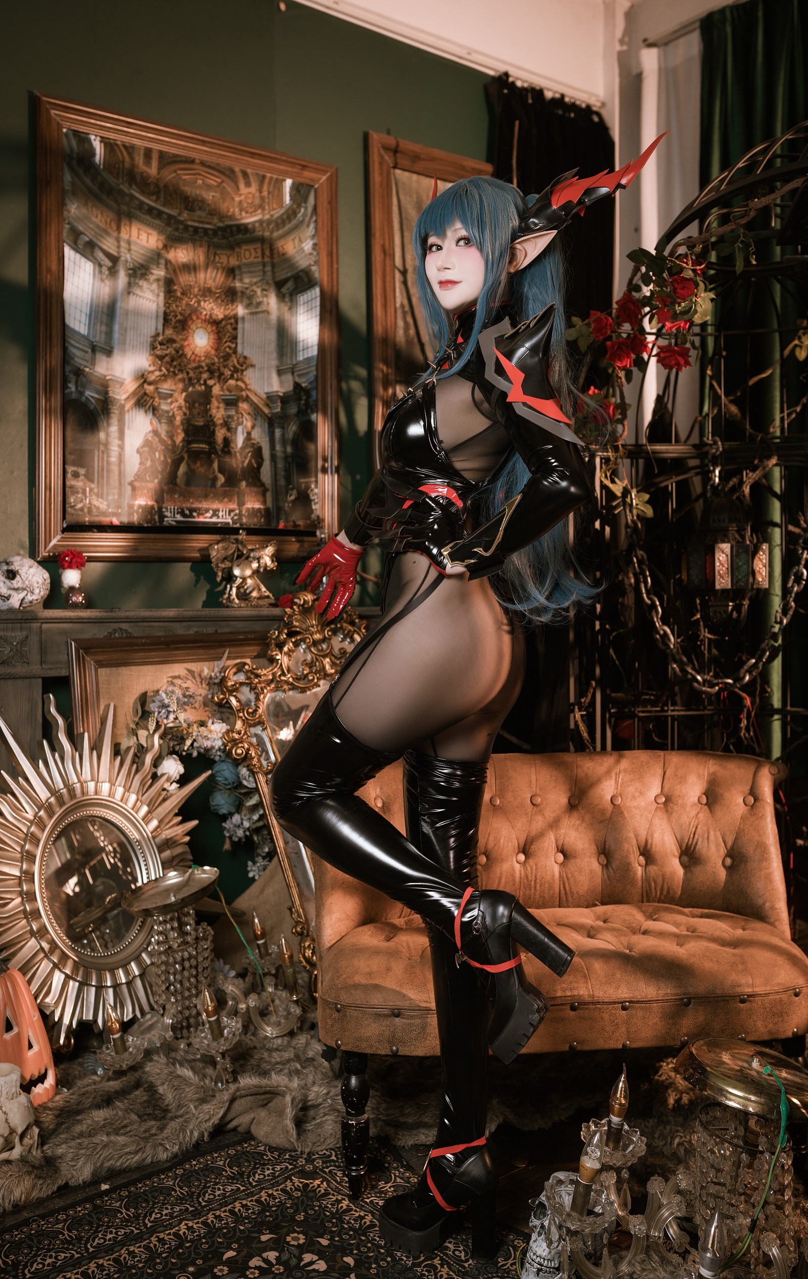 兔胖胖min – 碧蓝航线 雷根斯堡 Cosplay 高清写真集（40P-328.1MB）插图5