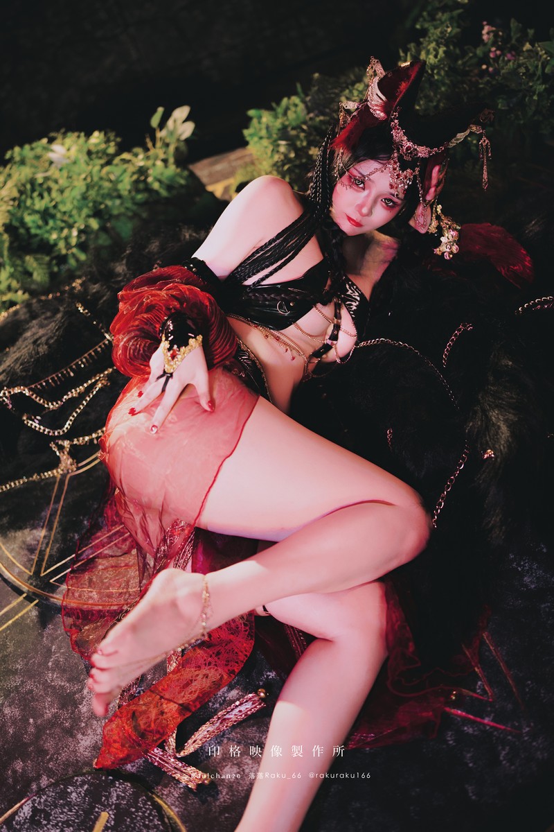落落Raku 宵闇神乐 和风主题Cosplay写真 32P插图4