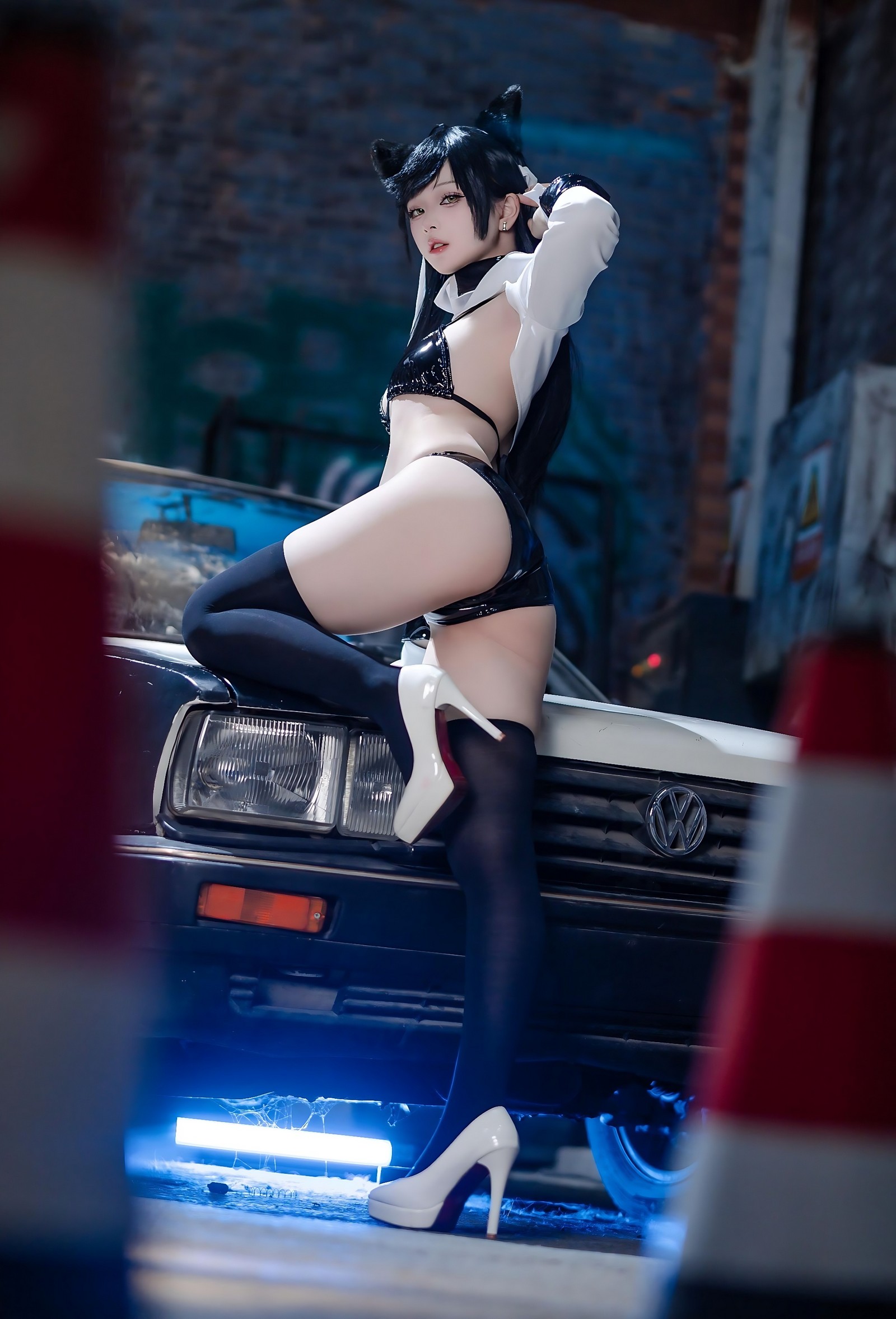 屿鱼 Yuyu 碧蓝航线 爱宕 赛车服 Cosplay 写真图集（114P｜142MB）插图7