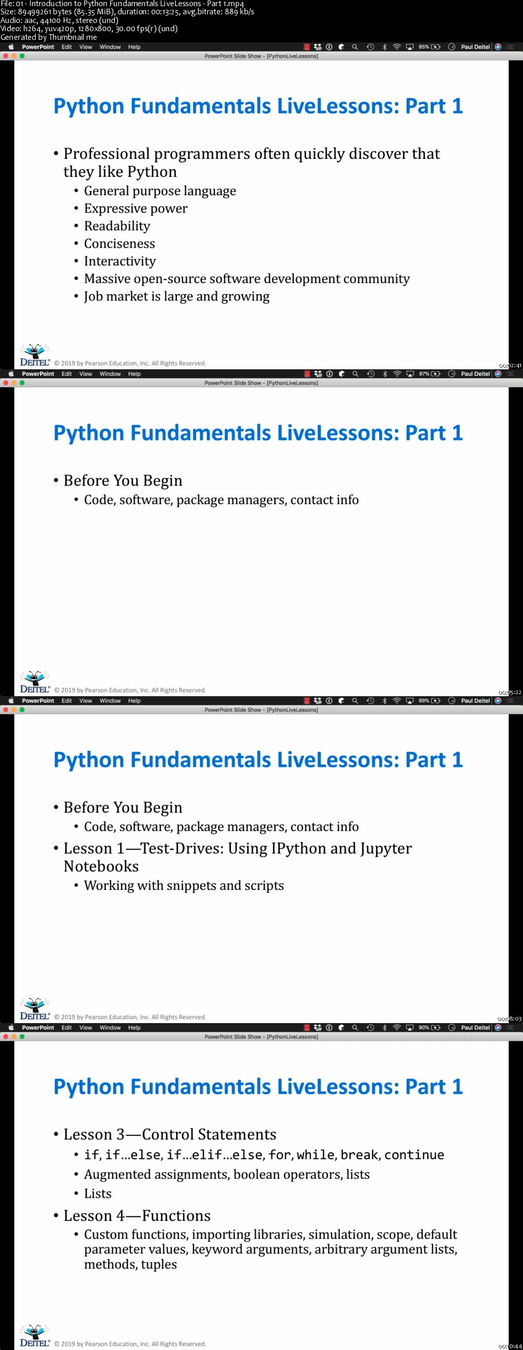 LiveLessons - Python Fundamentals