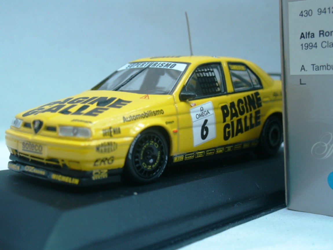 WOW EXTREMELY RARE Alfa Romeo 155 TS #6 Tamburini Monza 1994 1:43