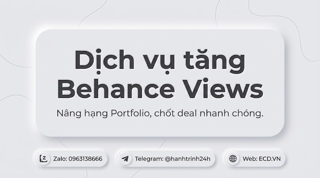 tăng behance views 2025 behance freelancer