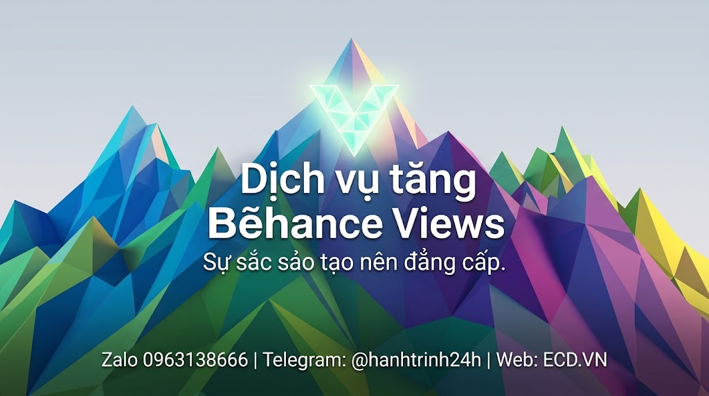 dịch vụ tăng behance views hiệu quả project behance