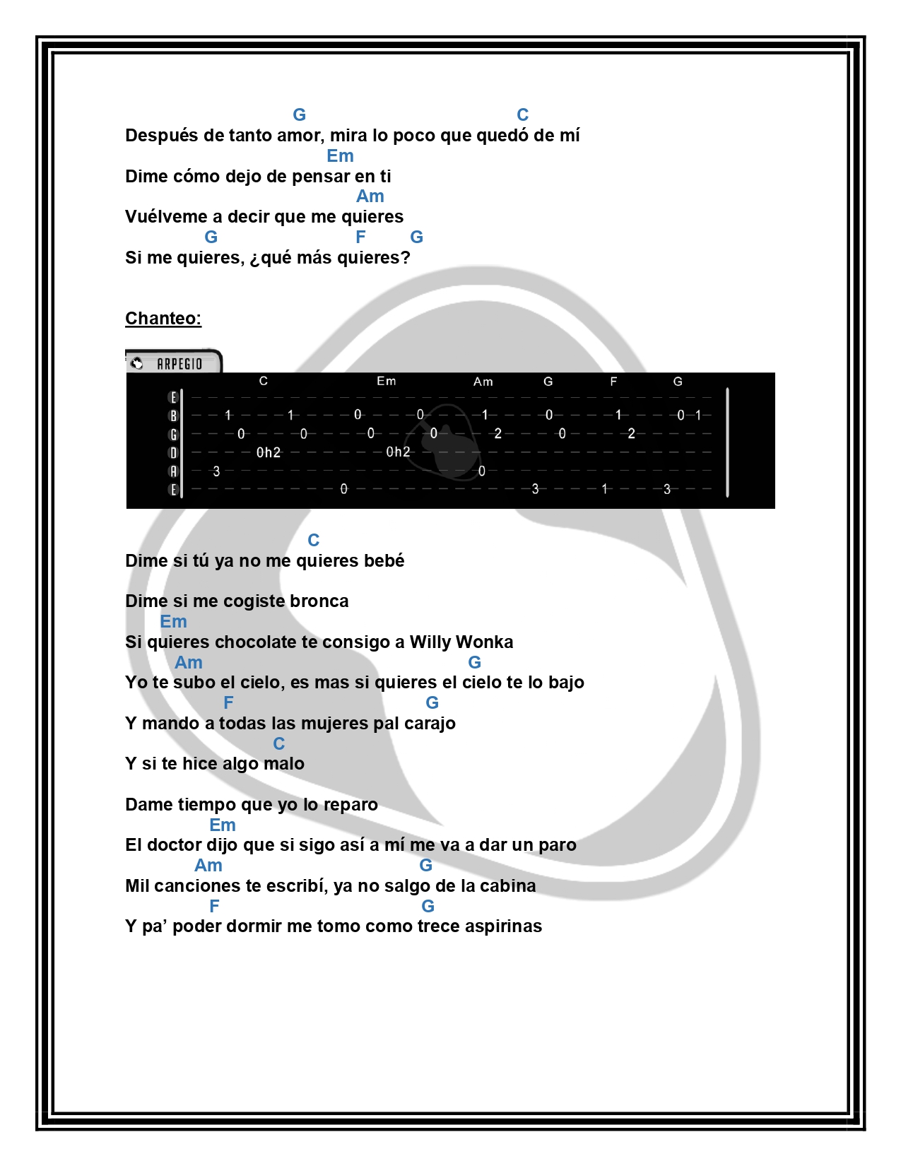 Primera Carta Cali y El Dandee Beret Letra y Acordes by MUSICTUTORIALS page  0004 — Postimages