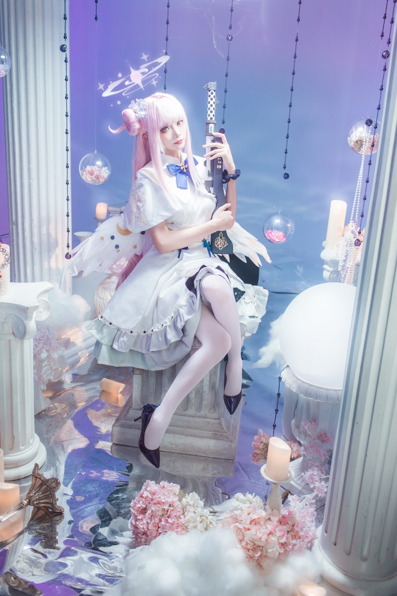 艾西Aiwest 碧蓝档案圣园未花Cosplay写真图集 高清美图合集 40P (415.8M)插图2