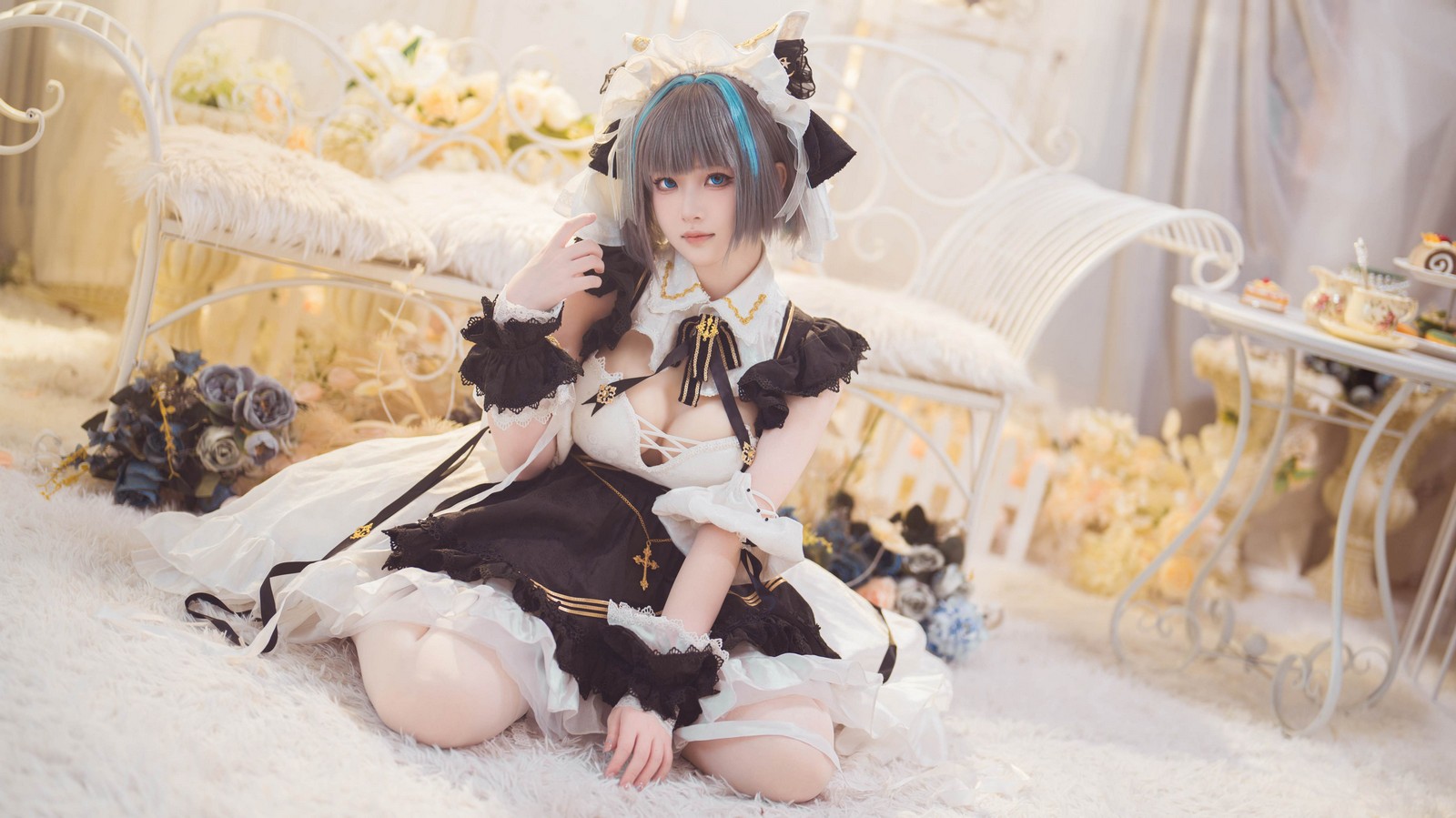 屿鱼 Yuyu 碧蓝航线 柴郡 Cosplay 写真图集｜Azur Lane（54P｜138MB）插图7