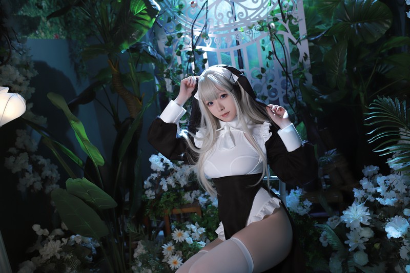 Asagiriai（愛ちゃん）修女Cosplay写真图集 修女主题高清美图 56P (717MB)插图9