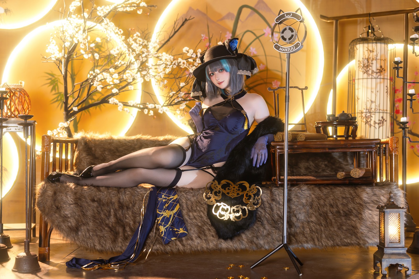 屿鱼 Yuyu 金装猫猫头 原创 Cosplay 写真集（60P｜747MB）插图6