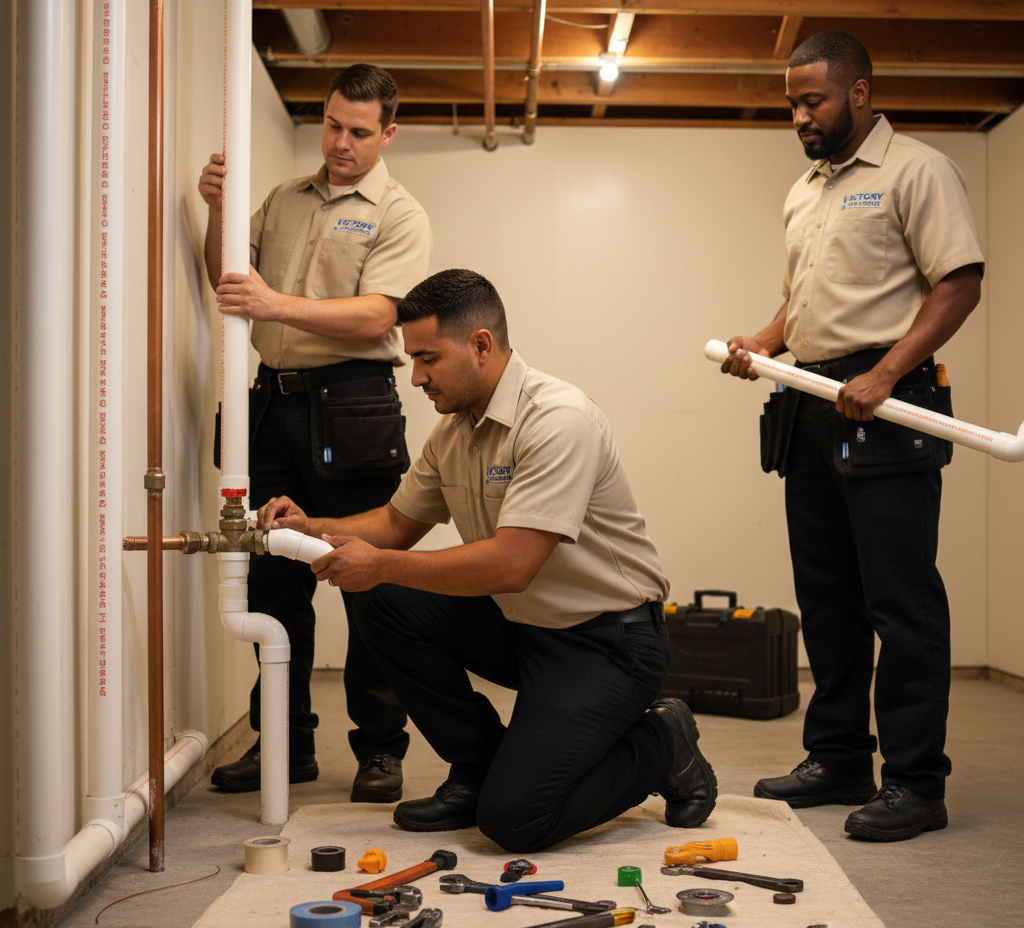 Plumbing Work in Progress