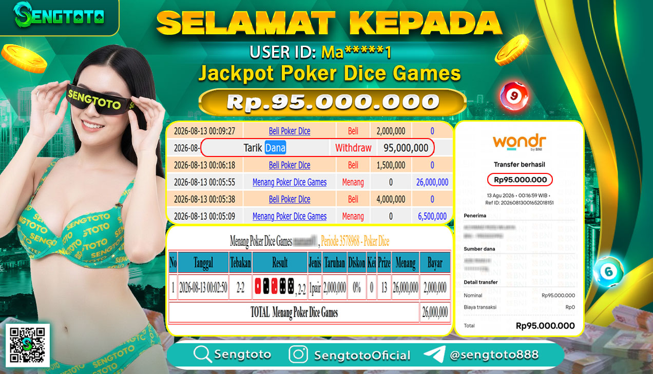 BUKTI PEMBAYARAN LIVEGAME POKER DICE