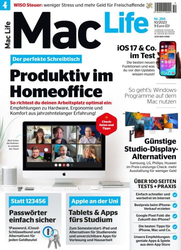 Cover: Mac Life Magazin No 10 Oktober 2023