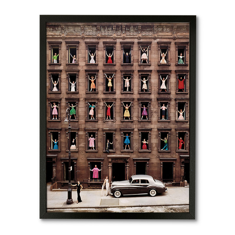 Framed 'Girls in the Windows' by Ormond Gigli Photo Art