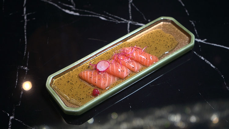 506. Carpaccio salmone yuzu