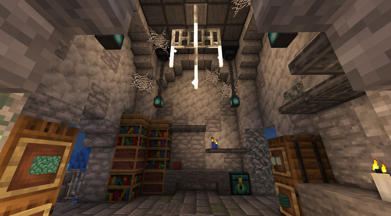 Floating Arctic Fortress (with creation Prozess) Minecraft Map