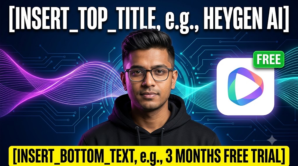 AI-generated example result for the youtube-thumbnail prompt: Creator & Lifestyle YouTube Thumbnail AI Prompt #136 – Single-Scene Composition
