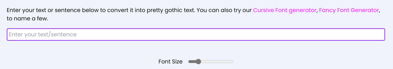 gothic-font-generator
