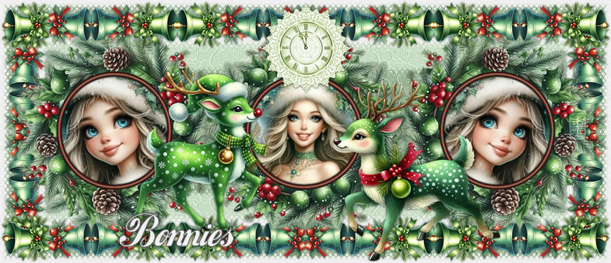 Christmas Green bonnies