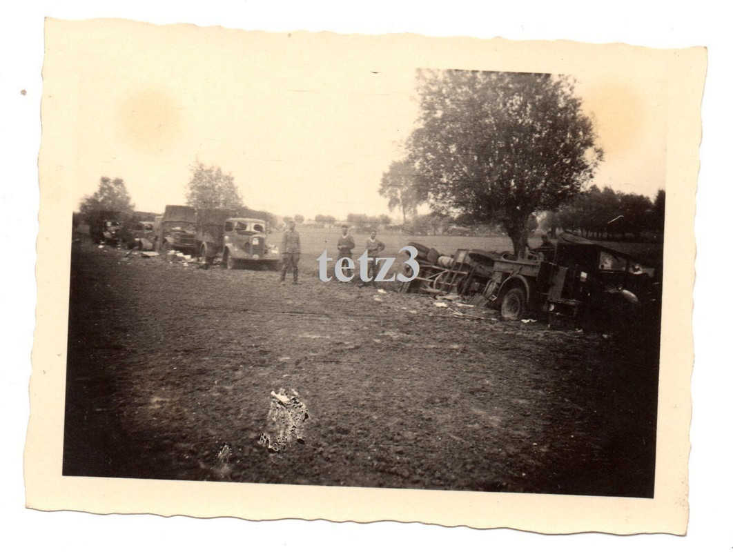 Frankreich Kampf Trümmer zerstörung SDkfz LKW PK