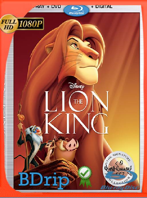 The Lion King (1994) BDRip [1080p] [Latino] [GoogleDrive] [RangerRojo]