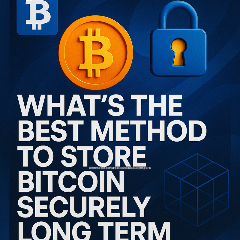 Whats the best method to store Bitcoin securely long term