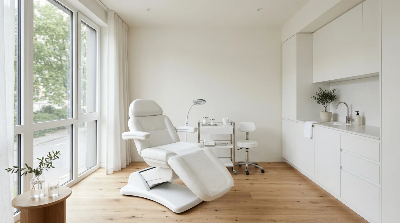 modern procedure room with elegant interior details.